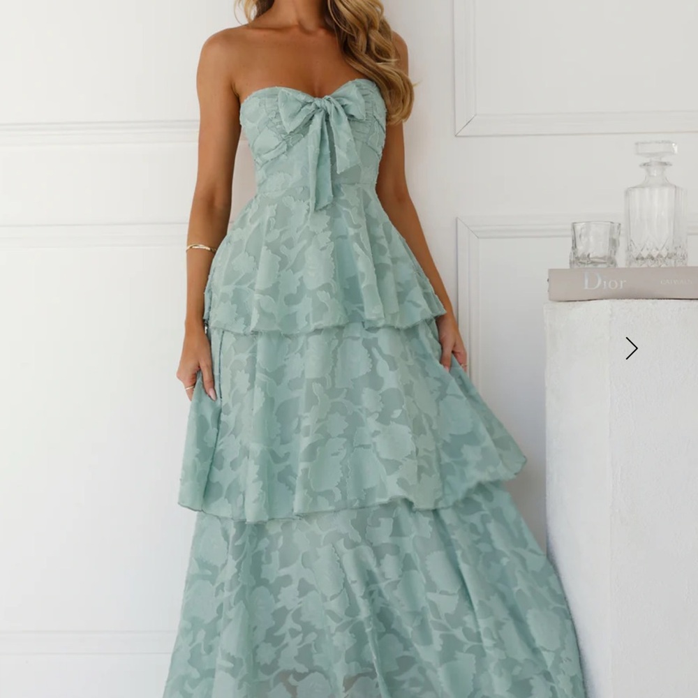 Hello Molly whimsy in wonderland strapless dress size L